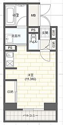 TKD北条口 ワンルームの間取図画像
