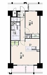 パレーブランシェ 1LDKの間取図画像