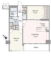 間取図画像 2LDK