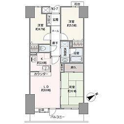 コスモ上福岡プレステージ 3LDKの間取図画像