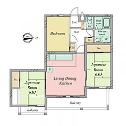 間取図画像 3LDK