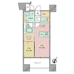デュオヴェール平尾 1LDKの間取図画像