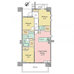 間取図画像 3SLDK