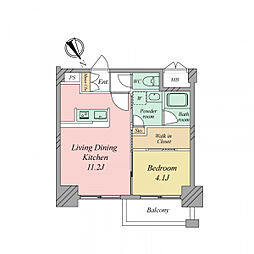 間取図画像 1LDK