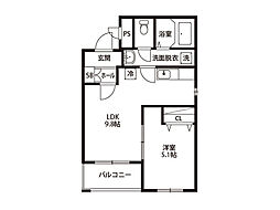 間取図画像 1LDK