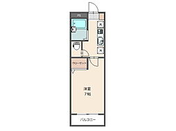 セゾンきさらぎ 1Kの間取図画像