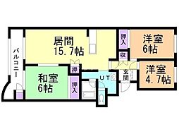 間取図画像 3LDK
