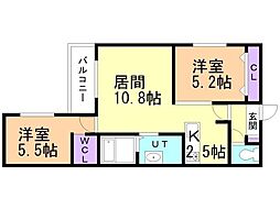 間取図画像 2LDK