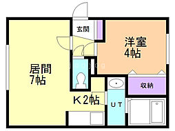間取図画像 1LDK