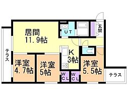 間取図画像 3LDK