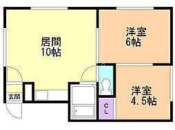 間取図画像 2LDK
