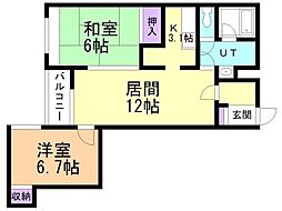 間取図画像 2LDK