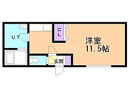 ARSヴィラコート 1Kの間取図画像