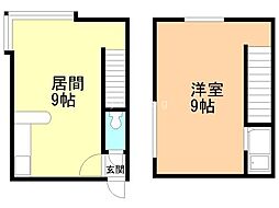 メゾンベルファム 1DKの間取図画像