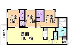 間取図画像 3LDK