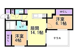間取図画像 2LDK