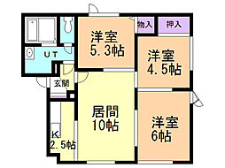 間取図画像 3LDK