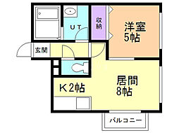 間取図画像 1LDK