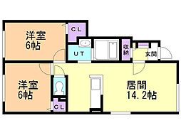 間取図画像 2LDK