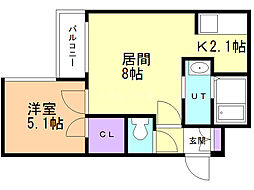 間取図画像 1LDK
