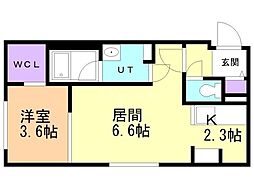 間取図画像 1LDK
