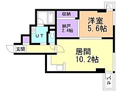 ドリームアヴェニュー広和No.16 1SLDKの間取図画像