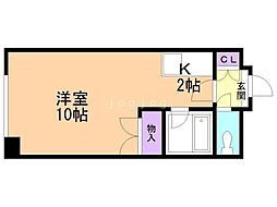 チャイルドパーク 1Kの間取図画像