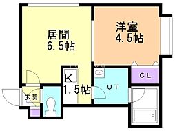 アビタシオンボナール 1LDKの間取図画像