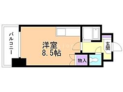 日興パレス東札幌 ワンルームの間取図画像