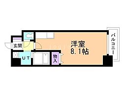 シティ・アドレ月寒公園 ワンルームの間取図画像