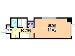 N・A・Cビル豊平 1Kの間取図画像
