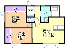 Ｄｅｃｅｎｔ川沿 2階/201