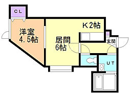 間取図画像 1LDK