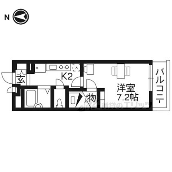 レオパレスＵｒｂａｎ桂坂 307｜京都府京都市西京区樫原秤谷町(賃貸アパート1K・3階・20.81㎡)の写真 その2