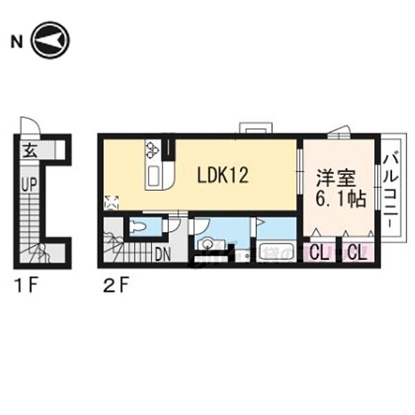 シャラロステ 201｜京都府京都市右京区太秦桂ケ原町(賃貸マンション1LDK・2階・49.57㎡)の写真 その2