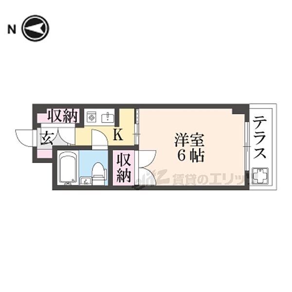 京都府亀岡市内丸町(賃貸マンション1K・1階・17.30㎡)の写真 その2