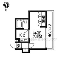 ＤＯＬ－ＰＨＩＮ　I 201 ｜ 京都府京都市北区衣笠天神森町（賃貸マンション1K・2階・21.00㎡） その2