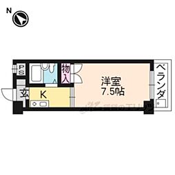 フレーズ1 1Kの間取図画像