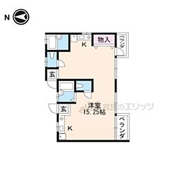 メゾンMC ワンルームの間取図画像