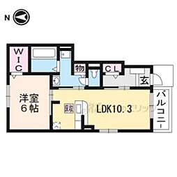ソルテ 1LDKの間取図画像