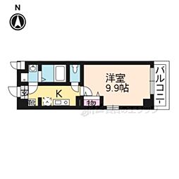 Paese御池 1Kの間取図画像