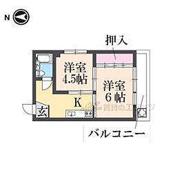 ドルミイシダ 2Kの間取図画像