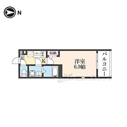 🉐敷金礼金0円！🉐京都地下鉄東西線 西大路御池駅 徒歩18分
