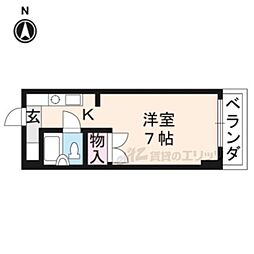 ミブル30 1Kの間取図画像