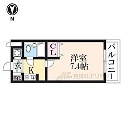 ルミネスプラザ 1Kの間取図画像