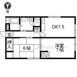 プチメゾン 2LDKの間取図画像
