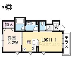 シャーメゾンドリーム2 1LDKの間取図画像