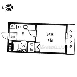 ヌーボ静市 1Kの間取図画像