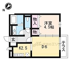 グレースランド・アイ 1LDKの間取図画像