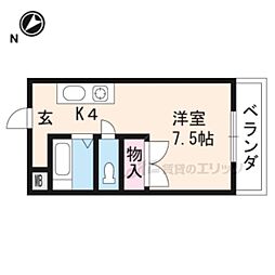 プリマベーラ瀬田 ワンルームの間取図画像